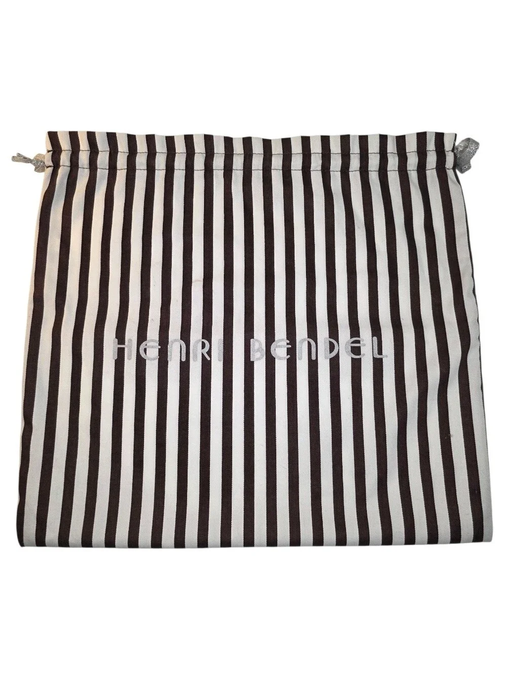 Henri Bendel Dust Bag Classic Drawstring Striped Large Handbag Storage Bag